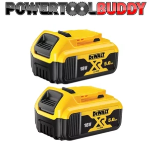 Batería de iones de litio genuina Dewalt DCB184 5.0ah 18v XR paquete doble - Imagen 1 de 1