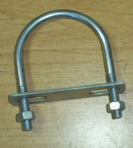 U BOLT 2-1/2 INCH 5/16 INCH SCREW THREAD NOS STEEL - Picture 1 of 1