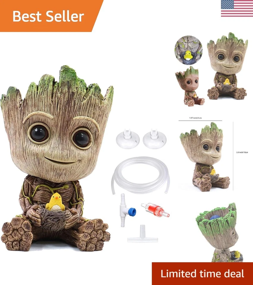 Air Bubbler Decorations Aquarium Groot for Fish Oxygen Pump Teemo Tank Crafts