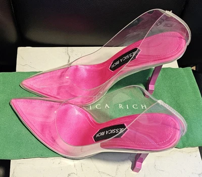 Jessica Rich So Fancy Sandalia Tacones Rosa talla 37 (W6.5) Nuevo en caja con bolsa para el polvo Foto 1 de 4