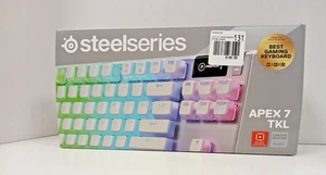 Steelseries Apex 7 TKL Ghost Wired Mechanical Gaming Keyboard Red Switches - Picture 1 of 6