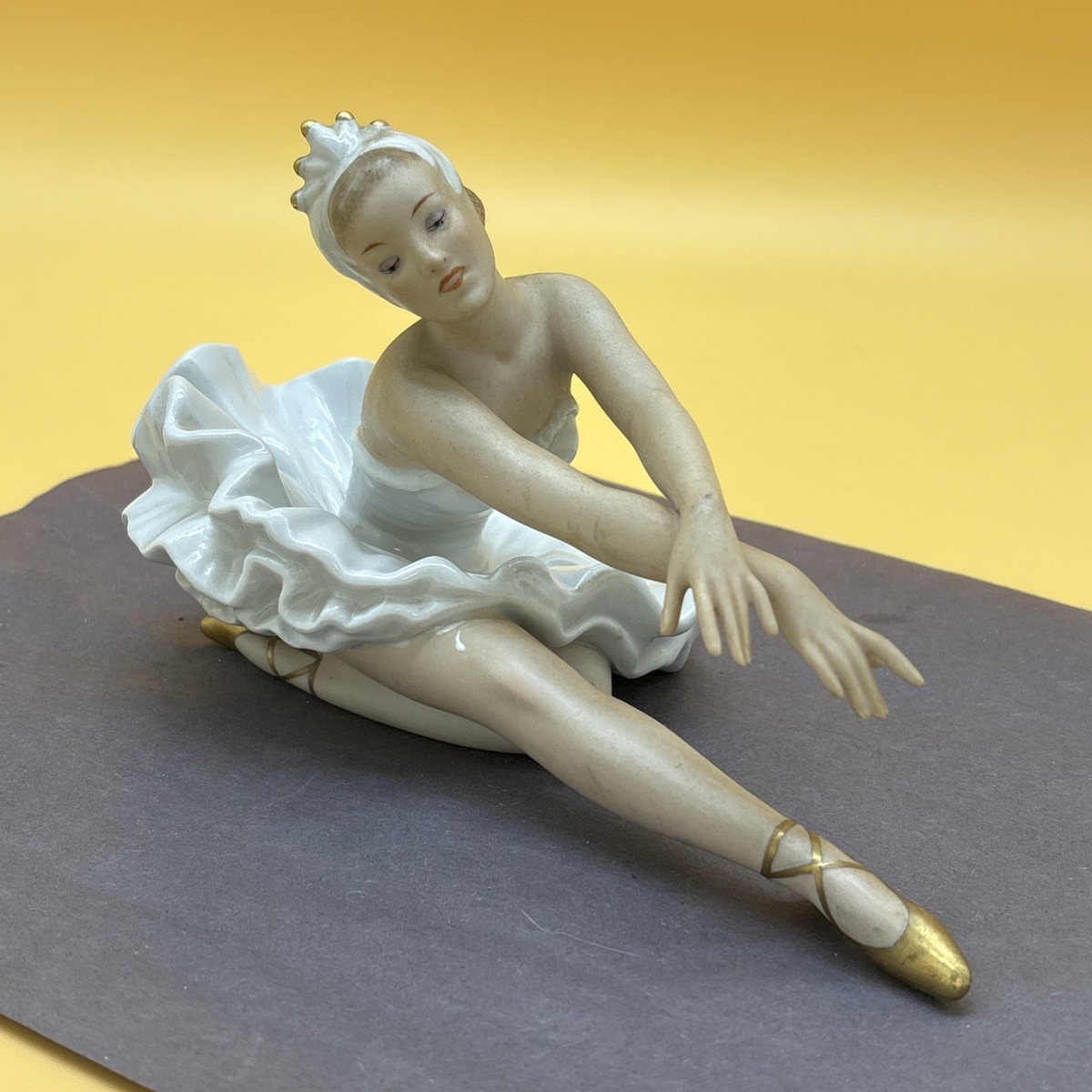 ドイツ ウォーレンドルフ バレリーナ陶器像 2体セット