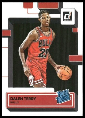 2022-23 Donruss #218 Dalen Terry RC Rookie Chicago Bulls - Image 1 of 2