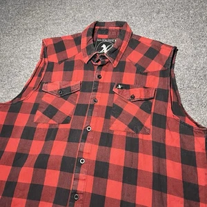 Milwaukee X Shaf Franela Para Hombres 2XL Rojo Cuadros Corte Leñador Exterior Algodón - Imagen 1 de 11