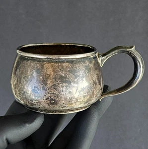 Taza bebé vintage Webster de plata de ley 925 54 grm - Imagen 1 de 14