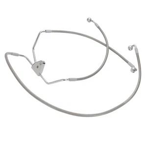Touring 8" Handlebar Extended Front Brake Line for 1996-2013 Harley without ABS - Picture 1 of 7