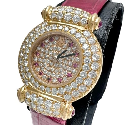 Relojes clásicos AUDEMARS PIGUET diamantes/rubí K18YG oro amarillo/cuero cuartos... Foto 1 de 4