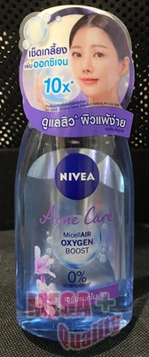 Nivea MicellAIR OXYGEN BOOST Acne Clear Cleansing Water Makeup Remover 125ml - Image 1 of 4