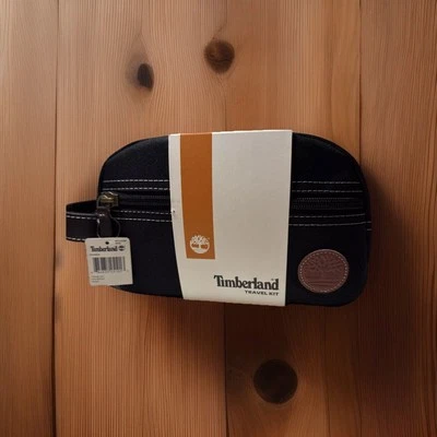 Kit de viaje Timberland para hombre: ribete de lona negro•precio de venta sugerido por el fabricante 48 USD•NUEVO CON ETIQUETAS Foto 1 de 4