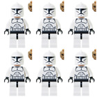 LEGO Star Wars Clone Wars Phase 1 Clone WarClone Trooper (sw0201/8014) Lot of 6