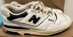 NEW BALANCE 550 AIME LEON DORE SIZE 13 SHOES SNEAKERS WHITE/NAVY NO RESERVE!