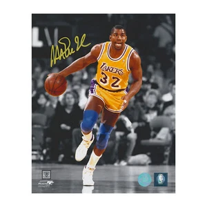 Magic Johnson Los Angeles Lakers Signed Color Isolation 8x10 Photo 5 - Picture 1 of 1