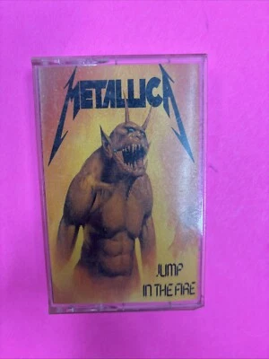 Cassette Tape METALLICA Jump In The Fire Paper Label Import Made In ENGLAND - Image 1 of 4
