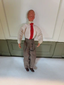 Caco dollhouse man male doll, metal hands & feet, vintage 1:12 scale - Picture 1 of 9