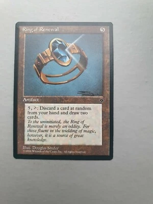 Ring of Renewal, MTG Fallen Empires (1994) Rare Artifact NM - Image 1 of 2
