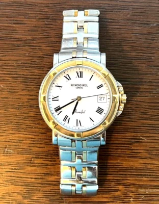 Raymond Weil  Parsifal Men's Watch in Excellent Cond. White  Dial Model 9530 - image 1 of 4