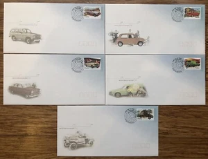 2007 AUSTRALIA DRIVING THROUGH THE YEARS IMPRESSIONS SET OF 5 FDC BY APO - Picture 1 of 1