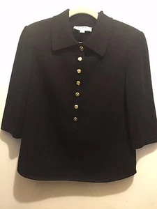 ST JOHN KNITS COLLECTION SCHWARZER STRICK GRÖSSE 8  - Bild 1 von 4