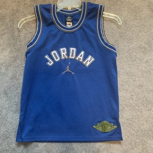 Camiseta Jordan Wings Azul M 12-14 Michael Jordan Chicago Bulls Vintage Juvenil - Imagen 1 de 7