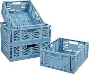 Phyllia 4 PC Baskets Plastic for Shelf Home Kitchen Storage Bin Organizer, Stack - Picture 1 of 7