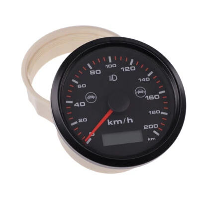 85mm Digital GPS Speedometer Odometer Gauge Blind Spot Detection Alarm 200km/h - image 1 of 4