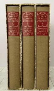 The Life of Samuel Johnson In Three Volumes, Heritage Press Sandglass Slipcase - Imagen 1 de 7