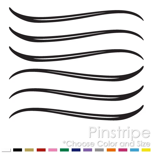 BEST VINYL STICKERS PINSTRIPE SET CHOPPER BIKE FENDER TANK WINDOW VINYL DECAL STICKER (PS-12)