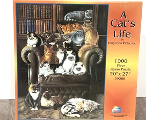 A Cat’s Life Puzzle by Pollyanna Pickering 1000 Piece Puzzle - Picture 1 of 13