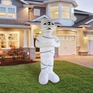 GIGANTE HALLOWEEN Momia Inflable 10' DECORACIÓN DE PATIO, ¡SE ILUMINA! ¡NUEVO! ENVÍOS AL DÍA SIGUIENTE - Imagen 1 de 12