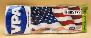 Tazón de viaje Bowldog para mascotas, tazón de comida y agua para perros y gatos, bandera patriótica NUEVO - Imagen 1 de 8