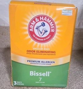 Arm & Hammer Bissell 7 Odor Eliminating 3 Pack Vacuum Bags # 62615G OPEN BOX - Picture 1 of 3