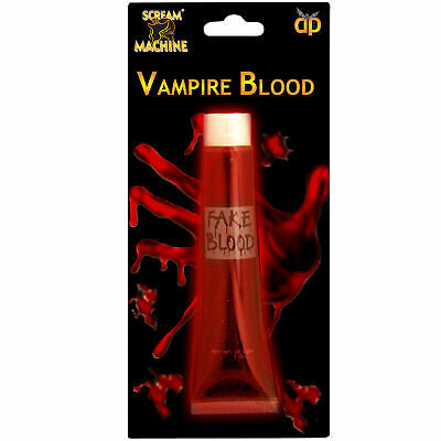 Künstliches Blut Rohr Halloween Scream Horror Zombie Vampir Kostüm Wunde Rot 28g • 12.03€