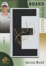 Melissa Reid 2013 UD Board Letter Marks autograph auto card LL-MR /35