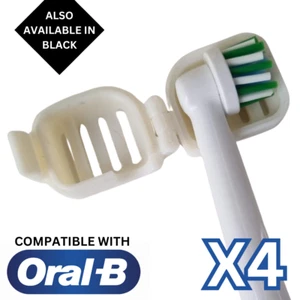 Oral B Compatible Electric Toothbrush Head Protective Cover Travel Case Cap Top - Picture 1 of 5