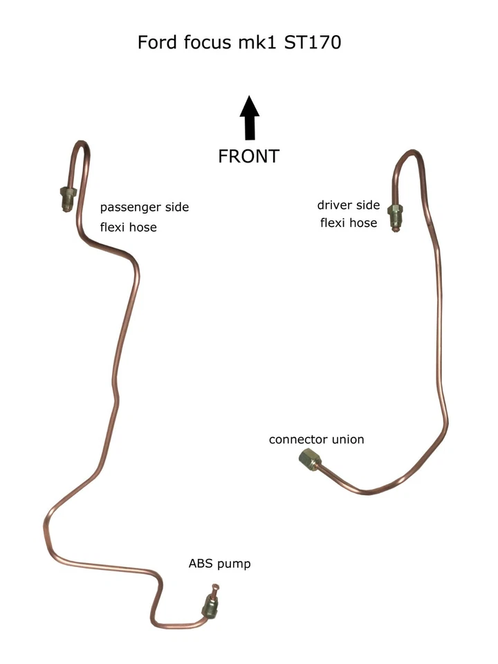 Kit tubo freno delantero ford focus mk1 st170 2,0 l gasolina 1998 - 2005 Foto 1 de 1