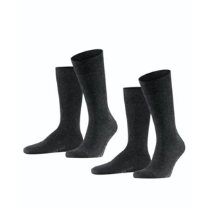 Falke Doppelpack Socke Swing anthrazit 14633 - 3080 Basic Baumwolle - Picture 1 of 5