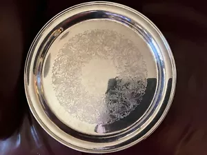 GORHAM LARGE SILVER ROUND SERVING TRAY PLATTER 12” ROUND YC427-1 - Picture 1 of 4