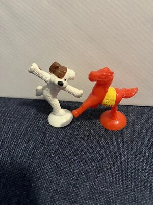 Cracker Jack Prize Bingo the Dog & Rearing Red Pony, 2000, Suction Cups - Image 1 of 4