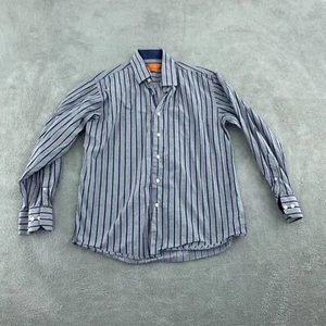 Tallia Mens Striped Button-Up Shirt 16.5" Collar 100% Cotton 4206 - Picture 1 of 8