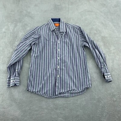 Tallia Mens Striped Button-Up Shirt 16.5" Collar 100% Cotton 4206 - Image 1 of 4