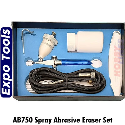 SPRAYSCHLEIFRADIERGUMMI SET - Airbrush Typ Mini Sandstrahler Expo Tools AB750