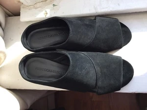 Rebecca Minkoff schwarze neue Wildleder-Pantoletten ~ Größe 5 ~ - Bild 1 von 5