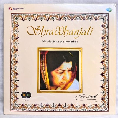 Shraddhanjali Lata Mangeshkar 2 LP Set Vinyl Record Bollywood Hindi Indian Mint - Image 1 of 4