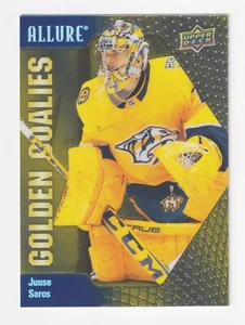 2023-24 Upper Deck Allure GOLDEN GOALIES #GG-3 JUUSE SAROS Nashville Predators - Picture 1 of 2