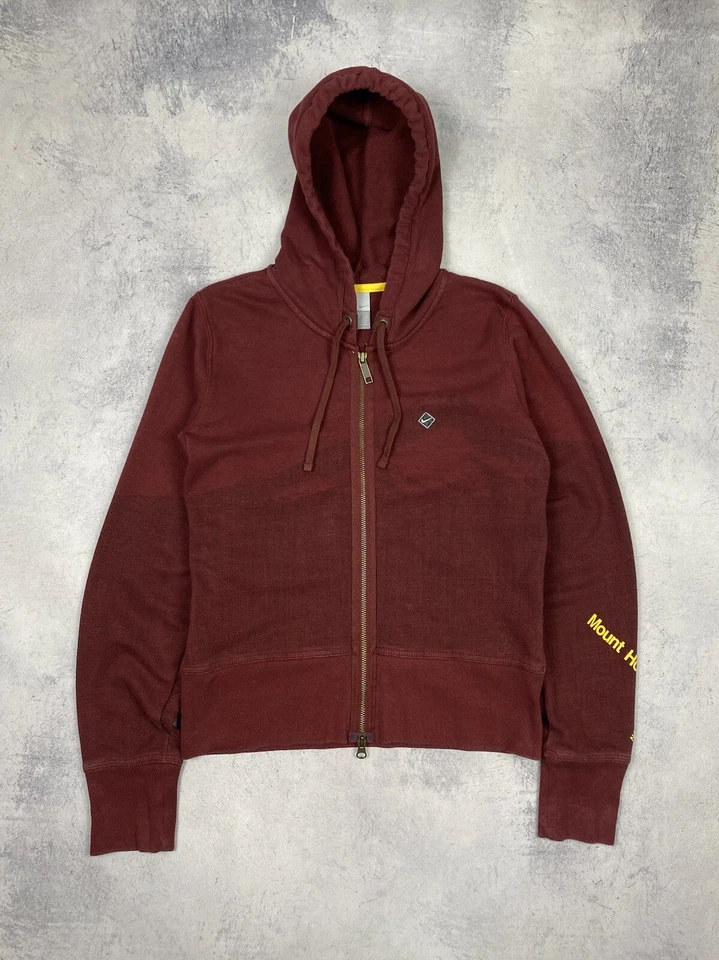 Vintage 00s Nike Trail Runners Mount Hood Mujeres Granate Sudadera con Capuch... - Imagen 1 de 4