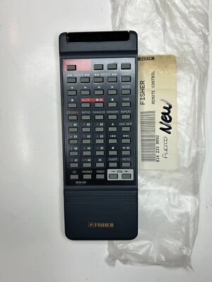 Fisher REM-991 Remote OEM NOS for AV Receiver Tuner w/ Dual Cassette CD Changer - Image 1 of 2