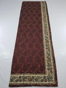 Antico pannello floreale tessuto broccato francese XIX secolo 285x92 cm - Foto 1 di 13