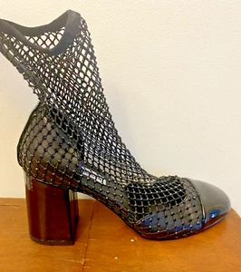 Steve Madden Women's Eleanor Mesh Sock Pump - Black Rhinestone - Size 6M - Picture 1 of 5