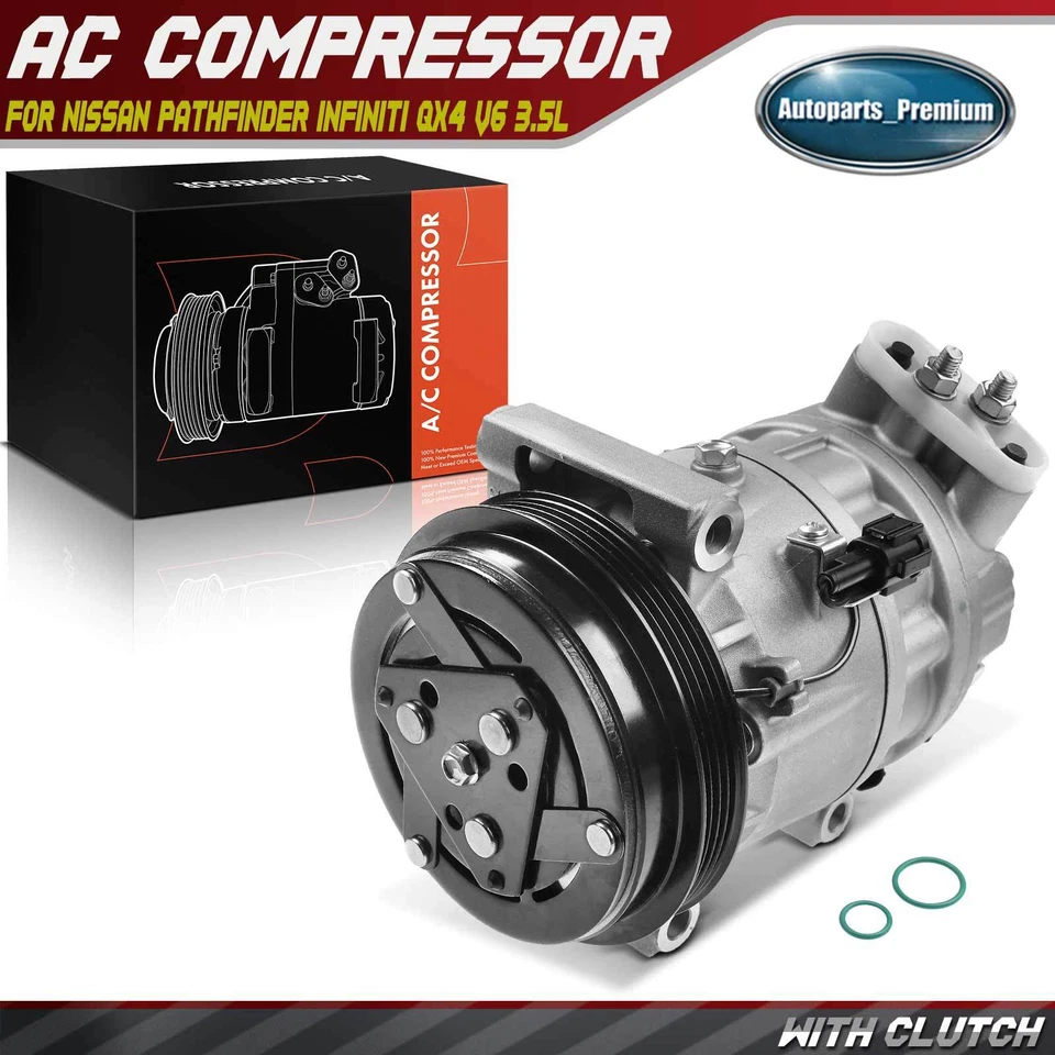 Compresor de aire acondicionado con embrague para Infiniti FX35 2003-2008 G35 2003-2007 92600AC000 Foto 1 de 4