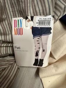 ModDay Girls Tights Size 5-6 yrs with Kitty Designs. NWT - Picture 1 of 6